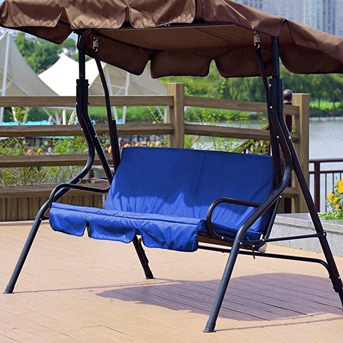 Top Selling Outdoor Swing Cushion 3 Seater Swing Chair Cushion Waterproof Swing Seat Pads Support #y