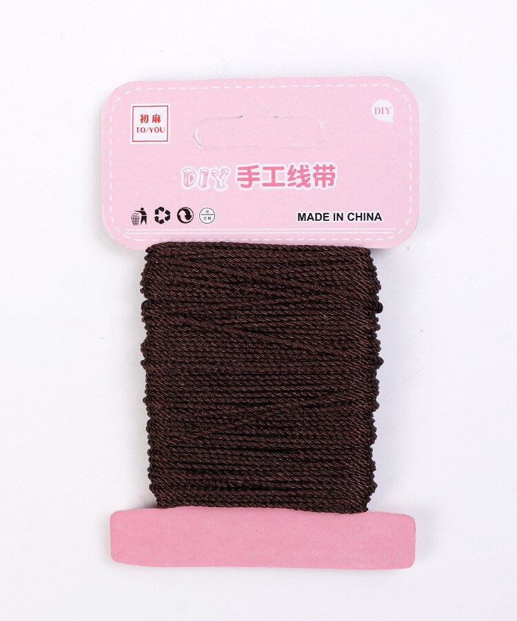 20Meter 1.5Mm Breed Waxed Polyester Cord Strings Waterdichte Ronde Wax Gecoat Draad Voor Gevlochten Armbanden Diy Accessoires: F