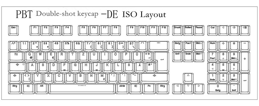 Cool Jazz Double-shot Black White Thick PBT DE ISO layout 108 backlit Keycaps OEM Profile Keycap For MX Mechanical Keyboard