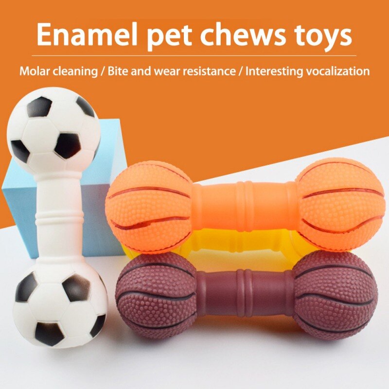 Juguete para perros pequeños con forma de mancuerna, goma para masticar para perros, limpieza de dientes, Chewers, pelota Molar