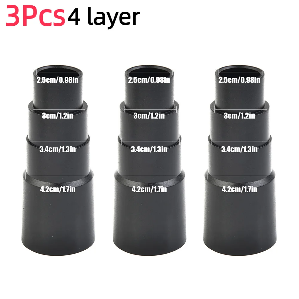 1-3 stk. 22mm 28mm 30mm 36mm 45mm- kobling universell støvsugerslangeadapter støvoppsamler 4-- etterslep /5- -lagskobling: Rødbrun