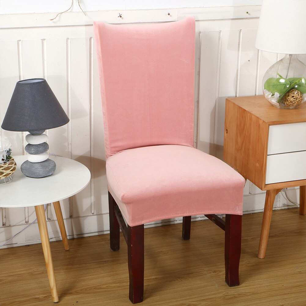 Housse de chaise élastique Anti-acariens, couleur unie, antidérapante, extensible, résistant au lavage, sans plis