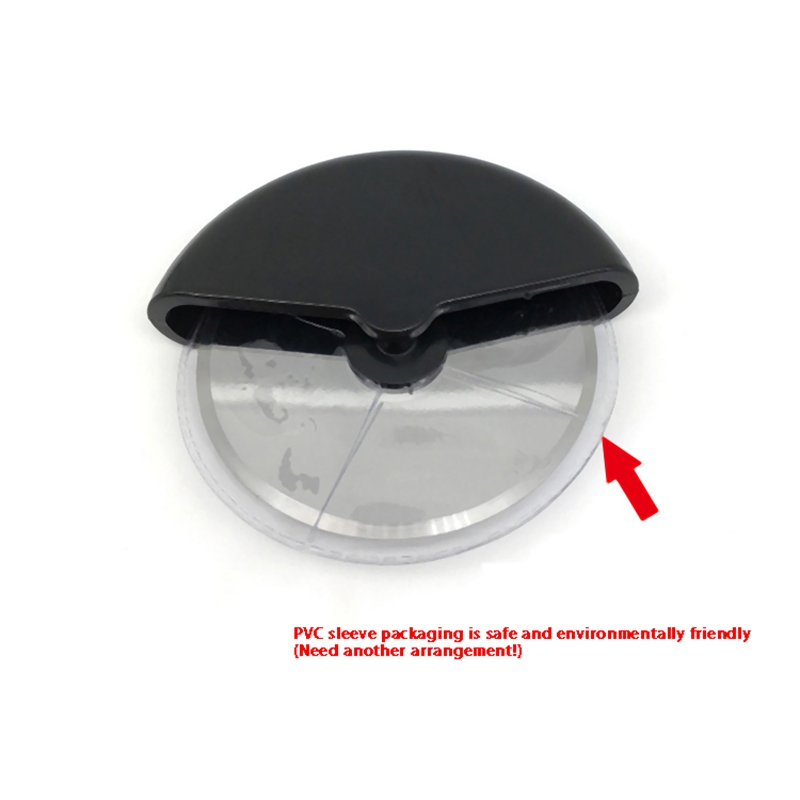 Pizza Cutter Wheel Noodle Maker Baking Tool,Stainless Steel With Cover