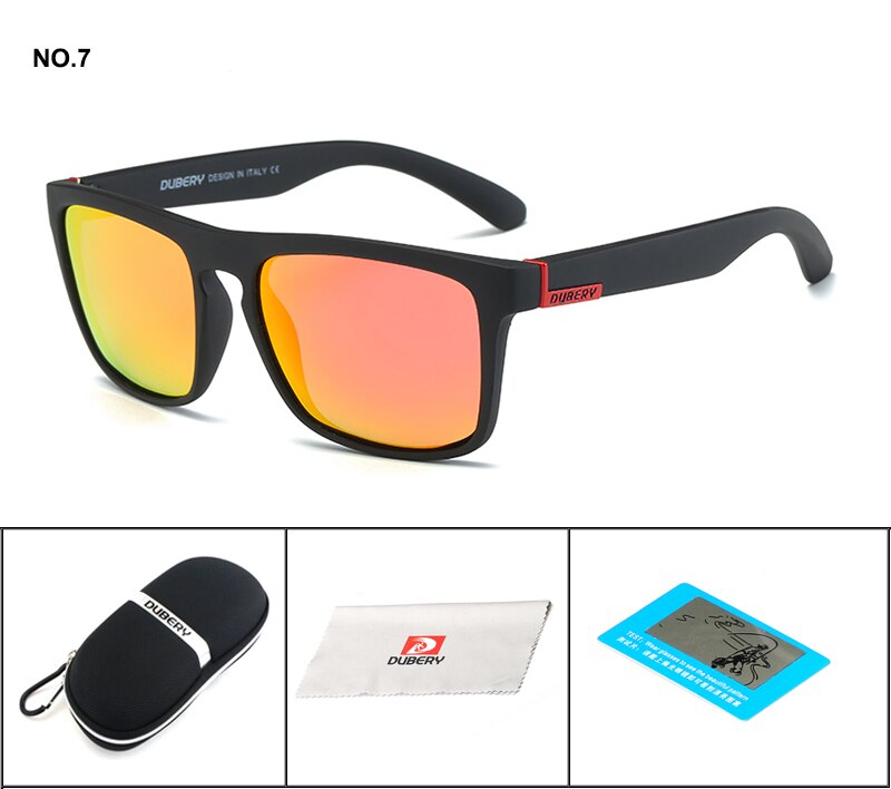 Gafas de sol polarizadas DUBERY, gafas de sol cuadradas para hombre, gafas de sol para hombre, gafas de sol Retro de lujo de de: B7