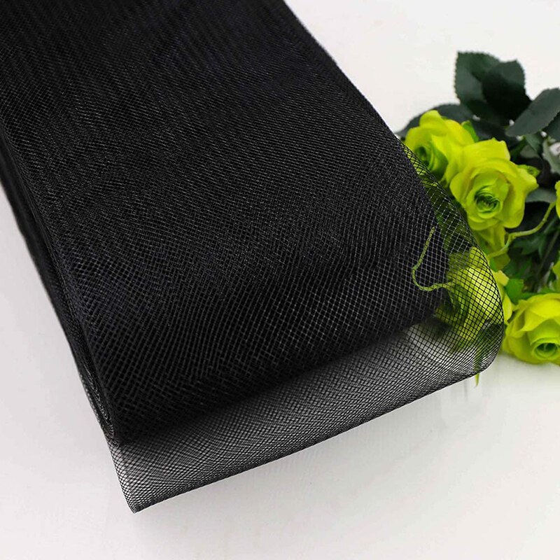 Trenza de crin de caballo de poliéster rígida para deshuesar, costura de poliéster, vestido de novia, accesorios de vestido Formal de baile, 50/100 yardas