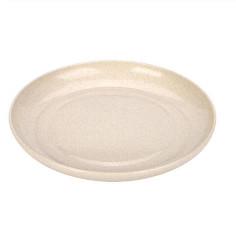 5Pcs Wheat Straw Plate Dishes Foods Dessert Kitchen Plate Tray Dining Bar Tableware Accessories Multi-purpose Tray 15cm