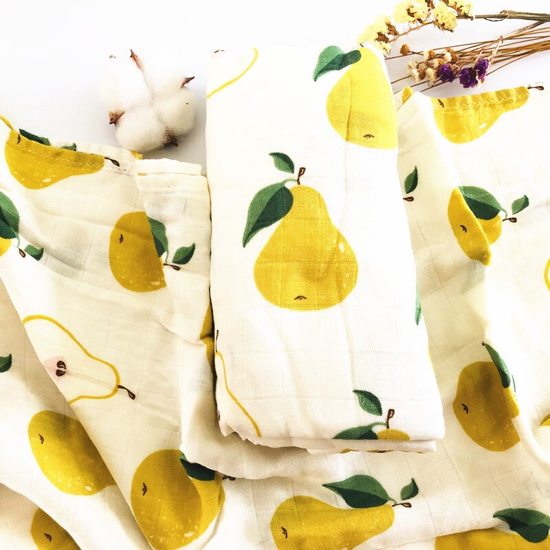 120Cm * 120Cm Enkelibb Baby Inbakeren Deken Super Mooie Kleur Baby Deken: Pear