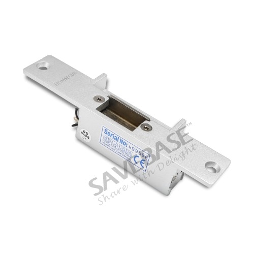 HOMSECUR Door Access Control Accessories Strike Lock Set with Power Supply+Remote Controller+Exit button+NC Strike Lock