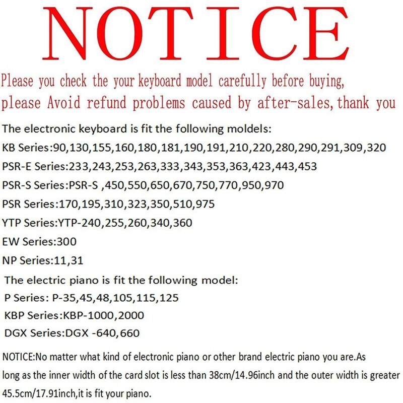 Music Stand Compatible with Numerous for Yamaha Models of Music Keyboard,Keyboard Stand Sheet Music with 1 Music Clip