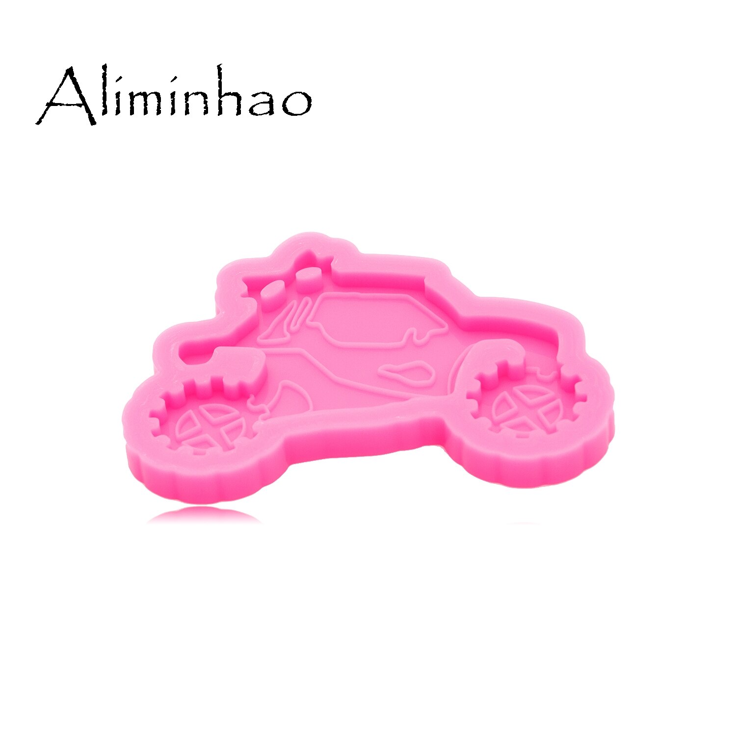 Dy0685 superglanset harpiks monster truck form epoxy håndverk nøkkelring silikonformer polymer leire gjør selv smykker