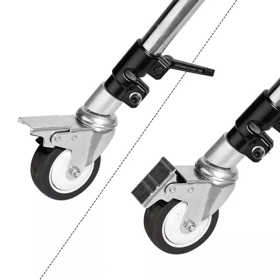 3Pcs C-Stand Swivel Caster Wheel Set 25MM Diameter For Photography Century Foldable Light Stand Tripod Magic Leg