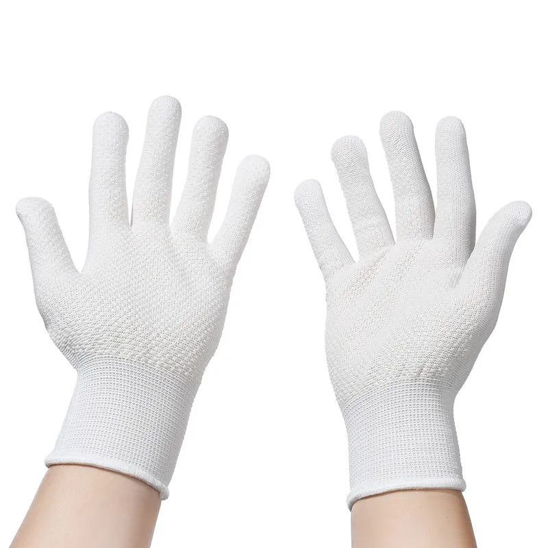 1Pair Hair Straightener Perm Curling Hairdressing Heat Resistant Finger Glove Hair Styling Tools Heatproof Protective Gloves: Rose Red