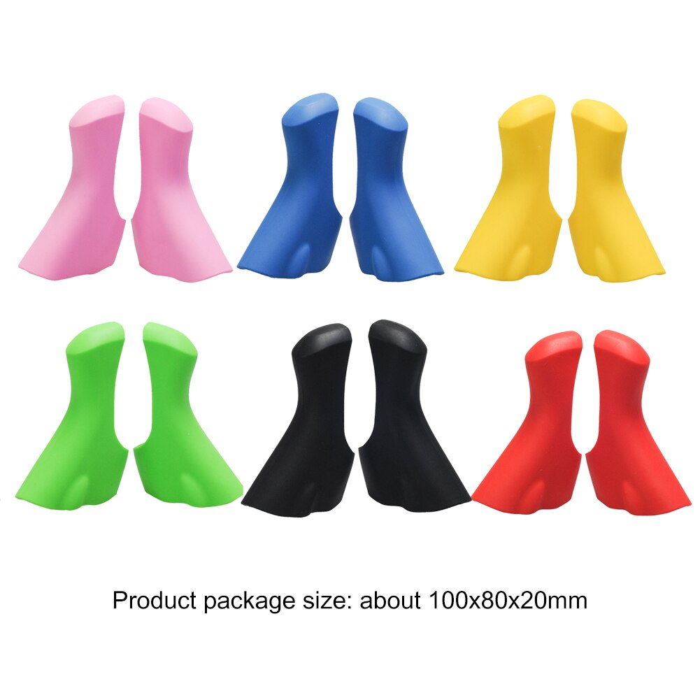 Palanca de cambios para bicicleta de carretera cubierta de soporte de palanca de freno de silicona elástica, palanca de cambios bicicleta para Shimano , accesorios de repuesto para ciclismo