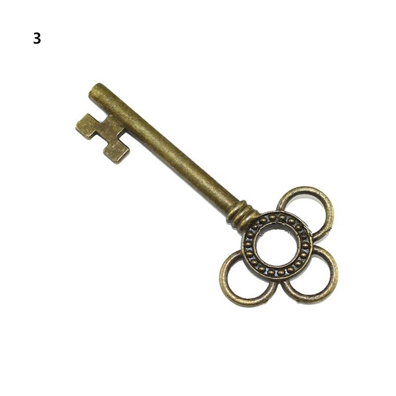 Vintage alu dørbolte antik kinesisk stil nøgle hardware tilbehør, træ dør nøgle lås ,10 stk