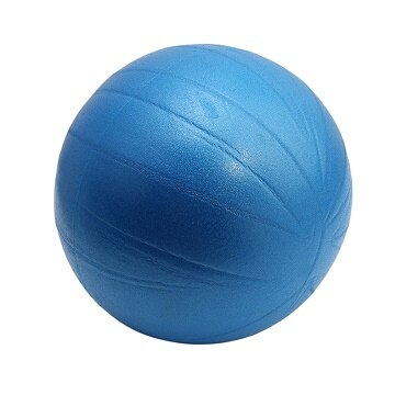 25cm opblaasbare yogaballen, fitnessoefeningen, pilatesballen, balansoefeningen, gympomp, yoga, balansbal, training, yogaballon: Blauw