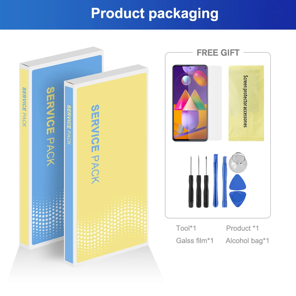 6.7 " aaa+ til samsung galaxy  a72 lcd-skærm med berøringsskærm, digitaliseringsenhed, udskiftning af sm -a725f,  , sm -a725f/ ds lcd