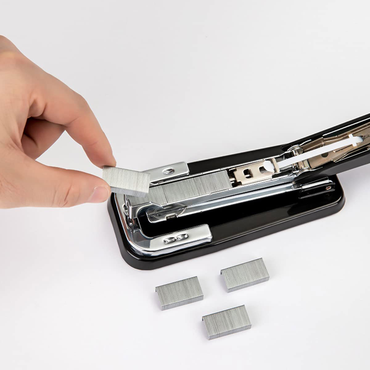 Rotary Stapler Swing-Arm Swivel Stapler Office Supplies Horse-riding Stapler Desktop Booklet Book Binding Up To 50 Pages