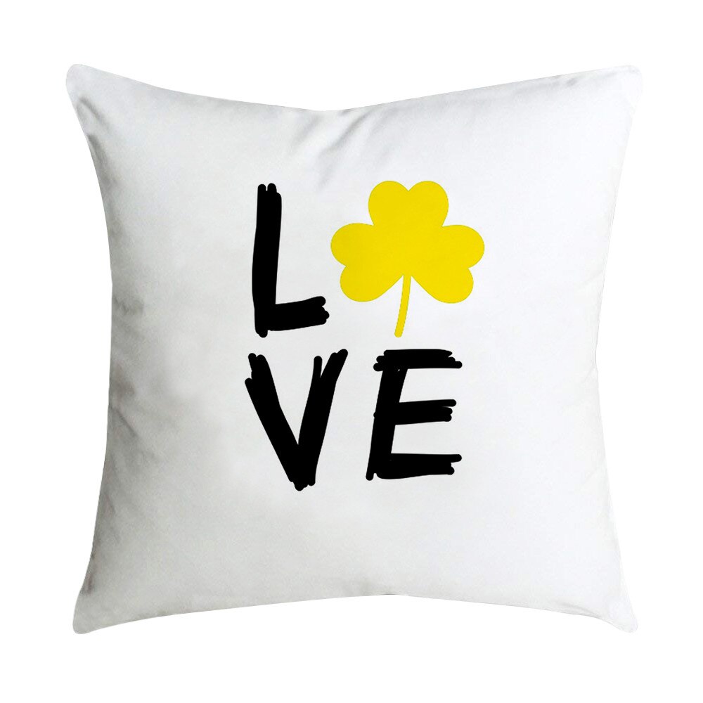 Ananas Blad Geel Sofa Auto Taille Gooi Kussen Case Home Decor cojines decorativos para sofa kussen G516