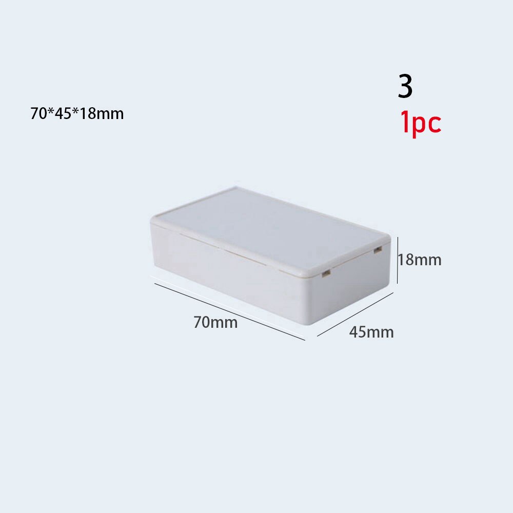 White Plastic Electric Enclosure Box Waterproof DIY Housing Instrument Case Electronic Project Box Power Tool: Style 3