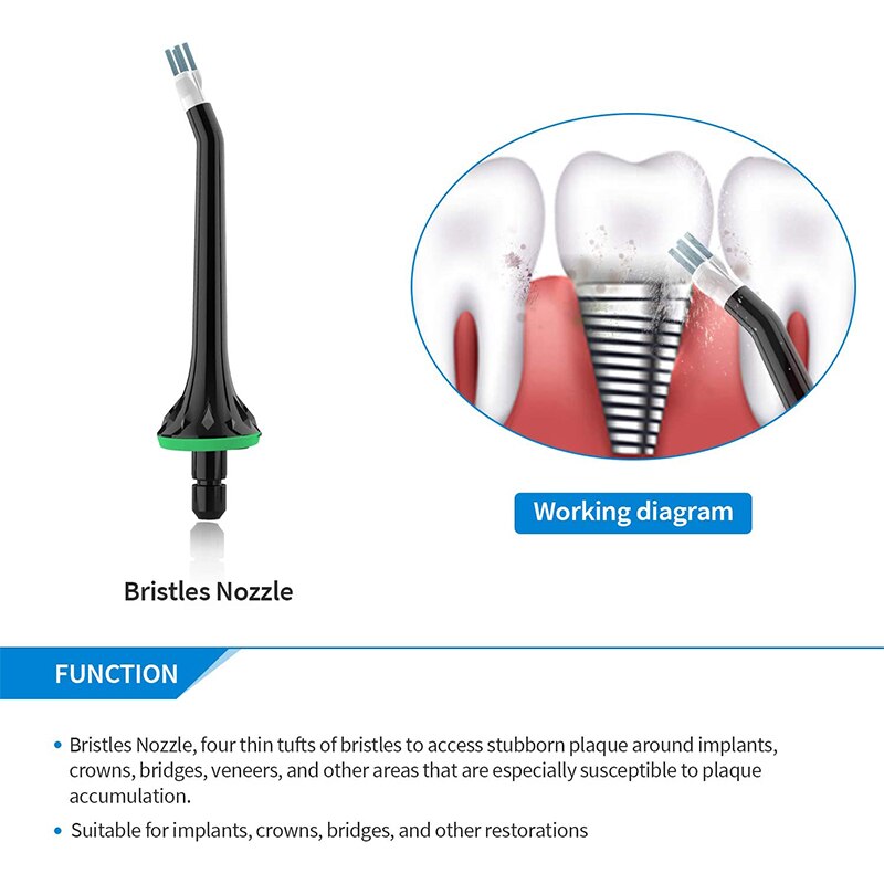 Liberex 5 teile/satz Wasser Flosser Ersatz Jet Düsen Zahn Munddusche Tipps Standard Parodontalen Zahn Plakette Kieferorthopädische