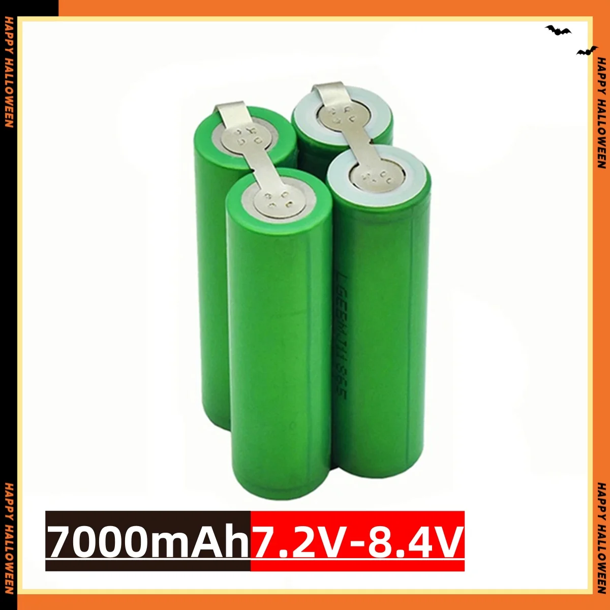 18650MJ1 Li-ion battery 2s1p 1s3p 3s2p 4s2p 5s2p 18650 power pack 3500 MAh 18 V screwdriver 18650 recharable battery: light green