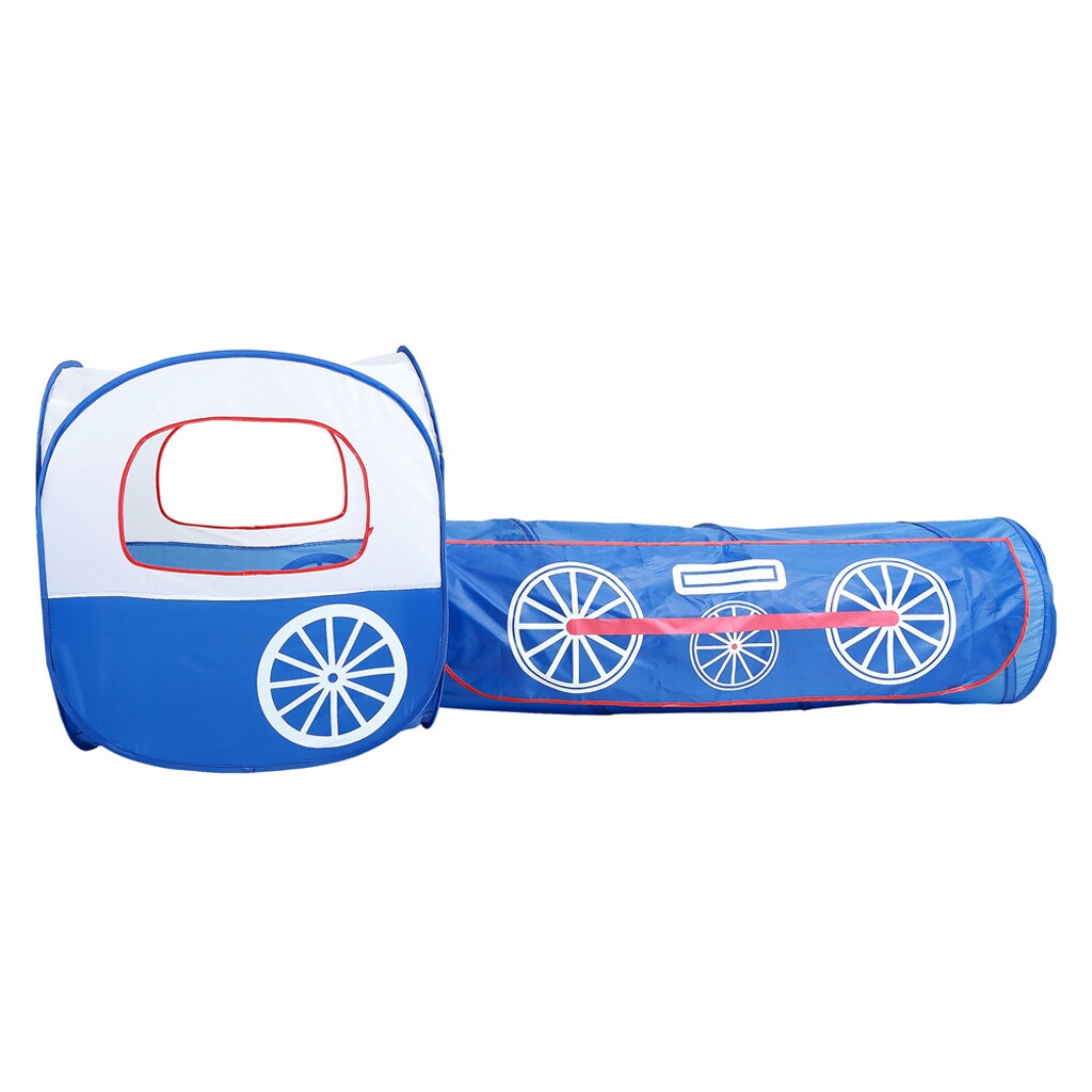 Locomotive Train Play Tent Pop Up Tunnel for Kids Outdoor Indoor Play Houses Hut Game Nursery Playpen