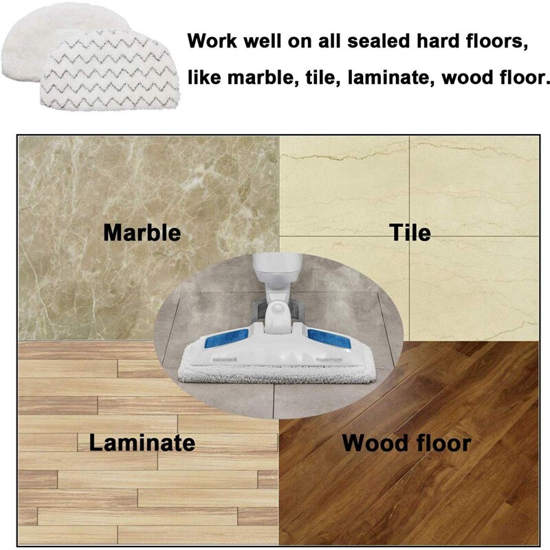 10Pcs Steam Mop Replacement Pads for Bissell Powerfresh Steam Mop 1940 1806 1544 1440 Series