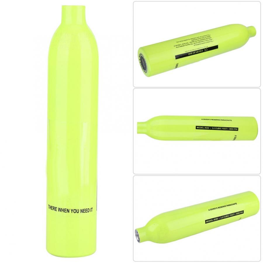 Dykkerudstyr tilbehør mini scuba ilt cylinder flaske 85 liter silikone dykker ilt dykkerudstyr