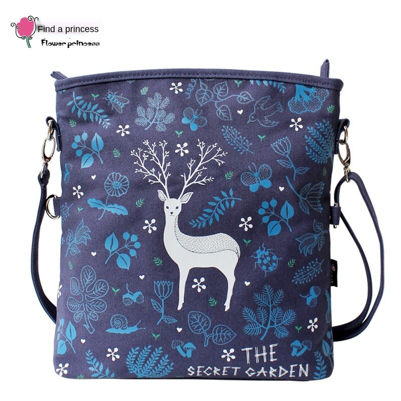 Geheime Tuin Originele Tas Vouwen Dual Purpose Lente Messenger Bag Enkele Schoudertas Artistieke Canvas Tas: Default Title