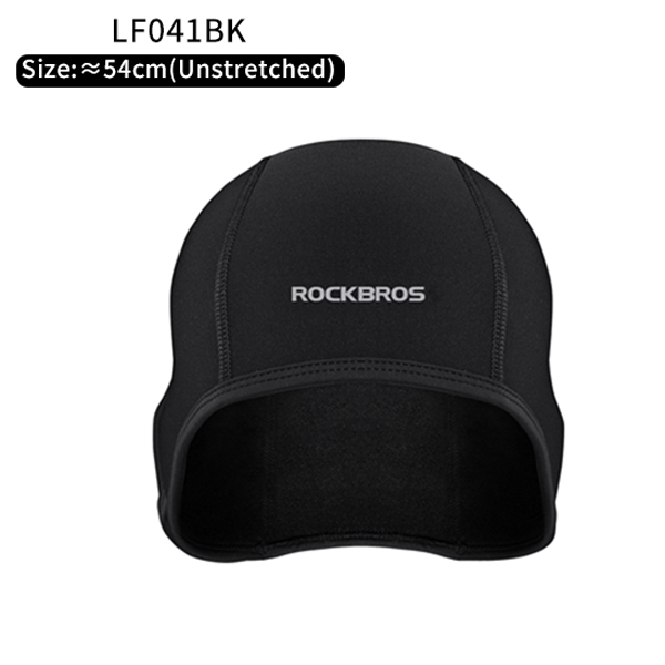ROCKBROS-Gorro cálido de lana para ciclismo, sombrero deportivo para hombre, para esquí y nieve, para invierno, cinta para el pelo, bandana, pasamontañas: LF041BK