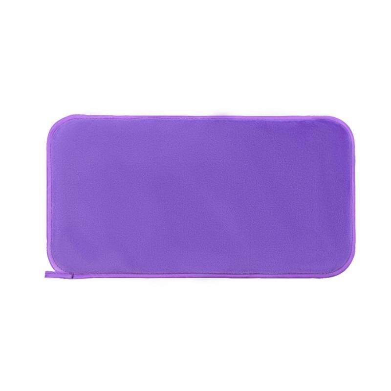 Microfiber Makeup Remover Reusable Facial Cloth Make Up Eraser Towel Remover Wipes No Need Cleansing Oil Skin Care: 5pcs purple