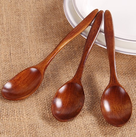 Træskeer lang håndteret ske børn ske træ ris suppe dessert ske kaffe te blanding af køkkenudstyr køkken tilbehør