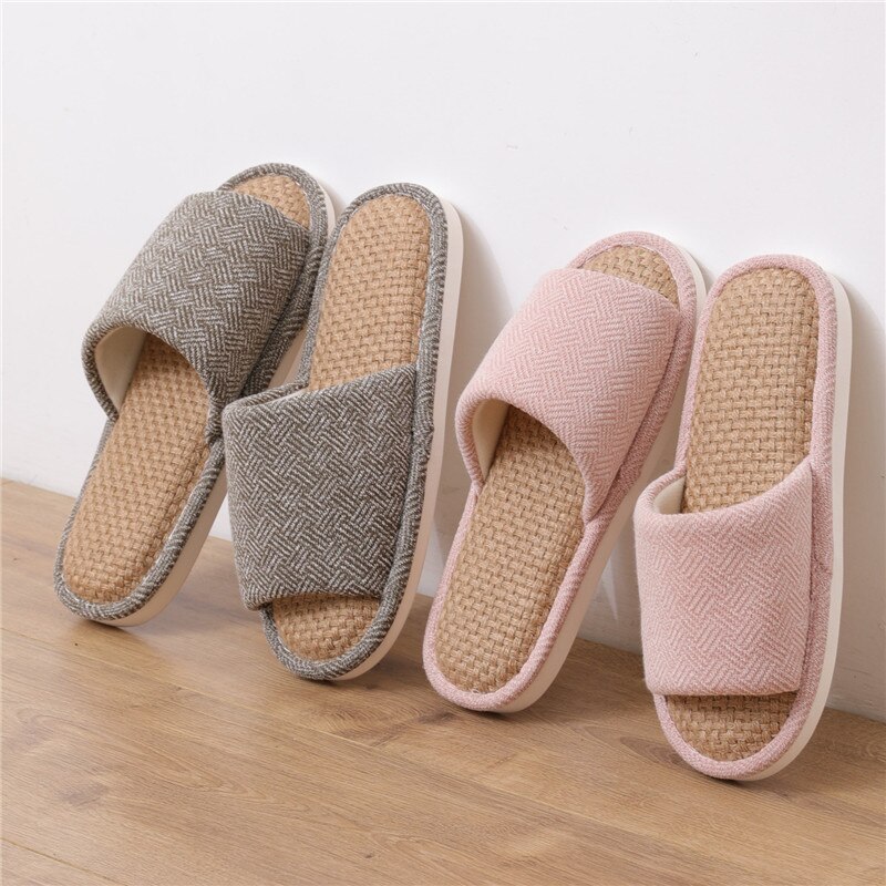 TZLDN Uomini Pantofole Estive Morbido lino Coperta Casa di Vibrazione di Cadute di Canapa aprire dito del piede Sandali Ragazzi piatto casuale Presentazioni Aziende Produttrici Giochi spiaggia grande dimensione scarpe