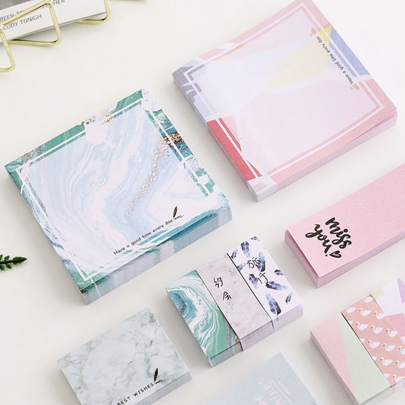 Kawaii Multi-function Memo Pad Bookmark Sticky Notes Set School Supplies Paper Sticker Korean Stationery H55F