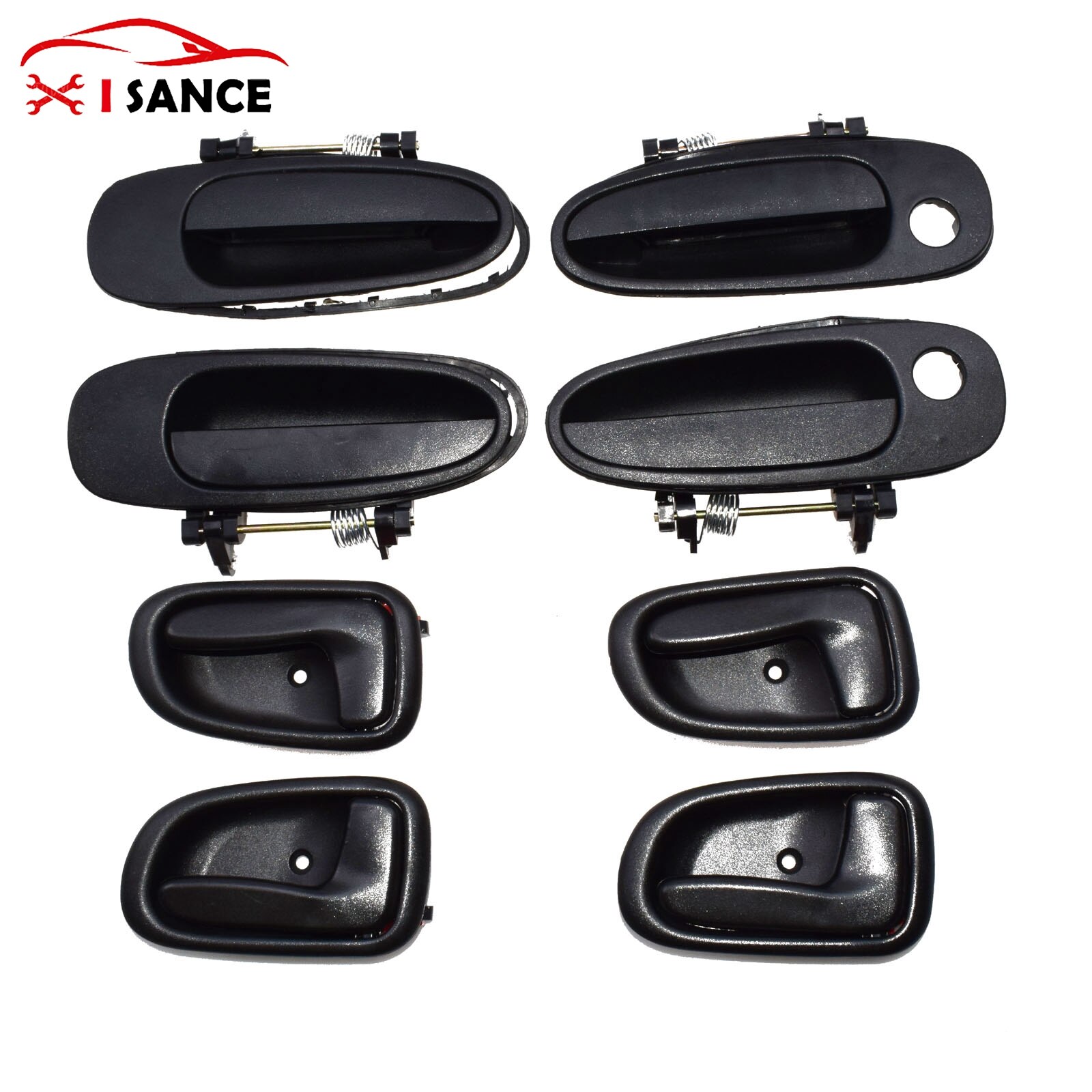 Inside Outside Door Handle Front Rear Left Right For Toyota Corolla Geo Prizm 1993-1997 69220-12160,69210-12160,69206-12130