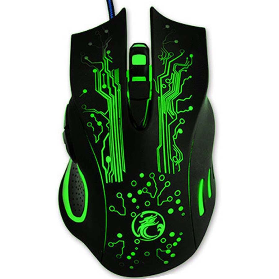 Estone X9 Gaming Mouse 5000DPI LED Optical USB Wired Gamer Mouse Computer PC Laptop Game Mice