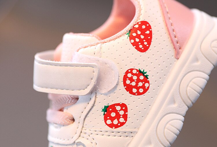 Palmilha 11.5-13.5cm novo branco tênis infantil anti-deslizamento da criança sapatos de tênis da menina do bebê