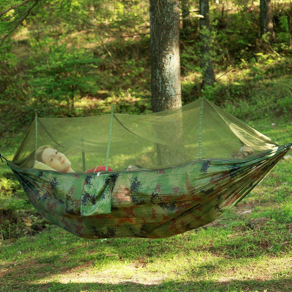 Hamac de Camping Portable étanche, tente, auvent de pluie, moustiquaire, en Nylon