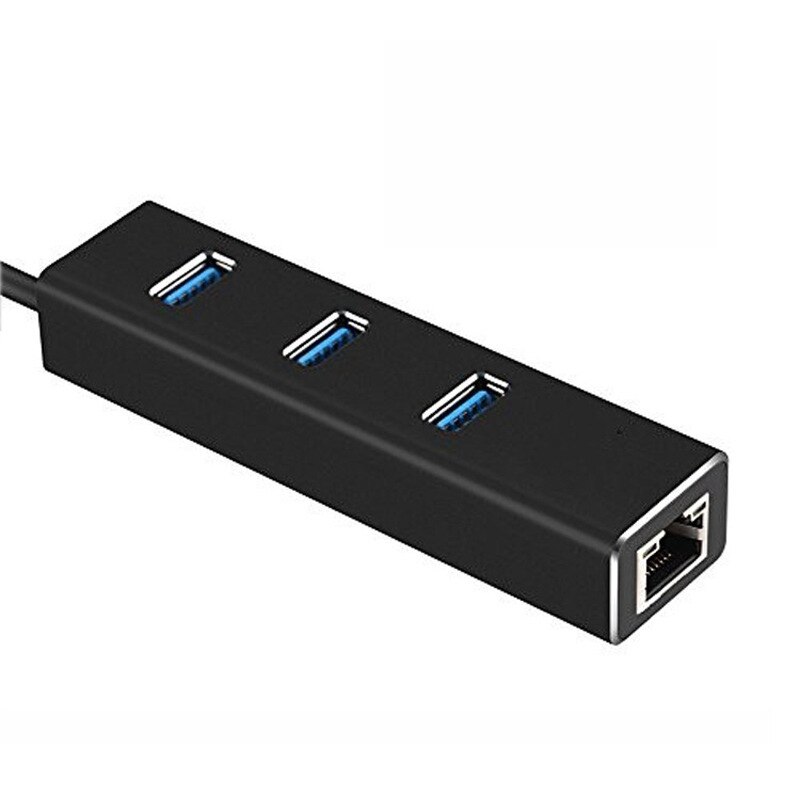 3 Häfen USB-C zu USB 3,0 Hub mit Gigabit Ethernet RJ45 LAN Netzwerk Adapter Hub zu 10/ 100/100 0Mbps verdrahtet USB Netzwerk