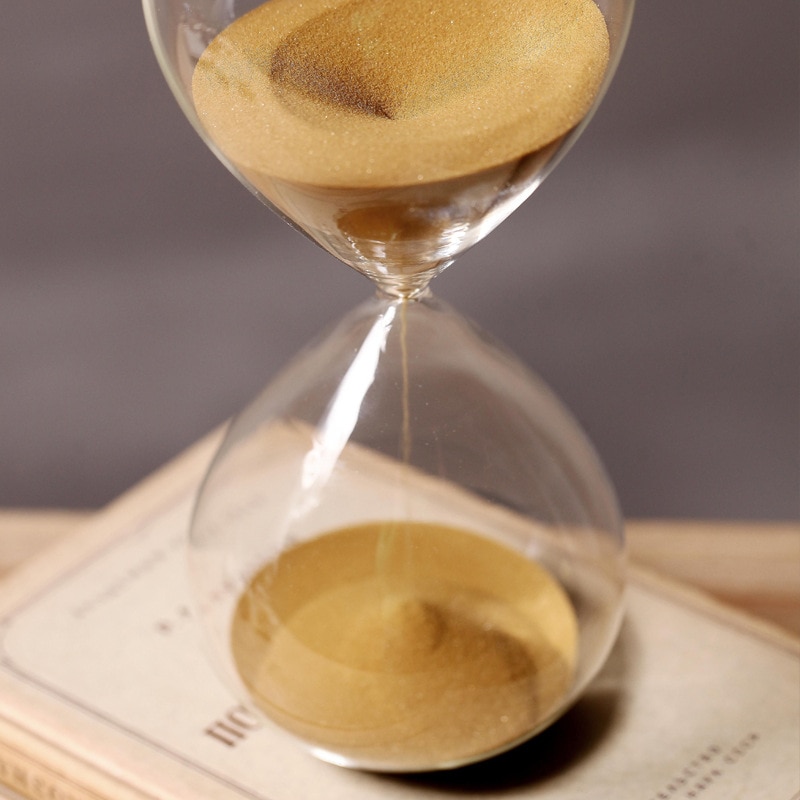 60 minuter timing timglas höjd 24cm glas sand timer sandglas gyllene sand heminredning reloj de arena