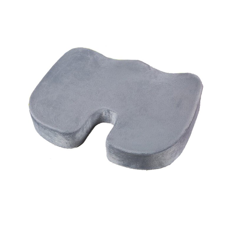 Orthopedisch traagschuim zitkussen voor stoel, auto, kantoor, thuis, zitkussen, massagekussen, woondecoratie, leeg kussen met kern: Grijs