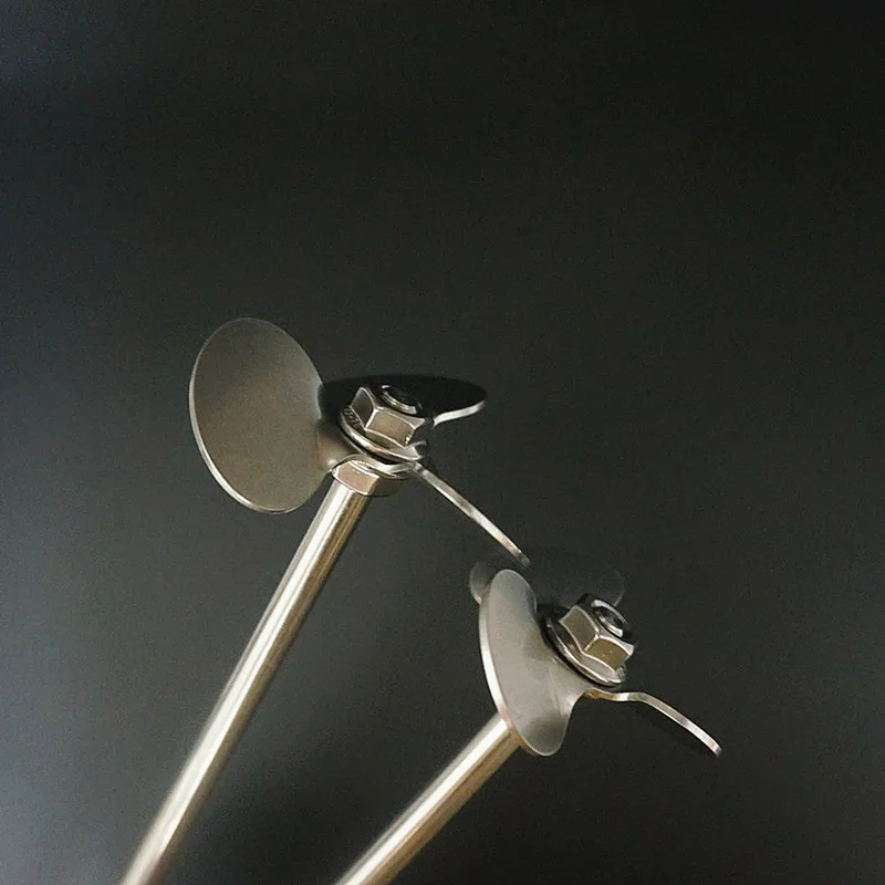 1 Stuks Lab Roestvrijstalen Drie-Blad Peddel Roerder Drie Mes, Roeren Dispersie Staaf Met Moer, Blad En Staaf Kiezen Separetly