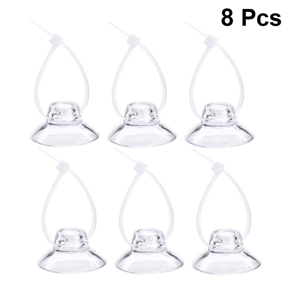 16Pcs Plastic Clear Suction Cup Transparent Sucker Hangers without Hooks for Kitchen Office Bathroom: As Shown 2