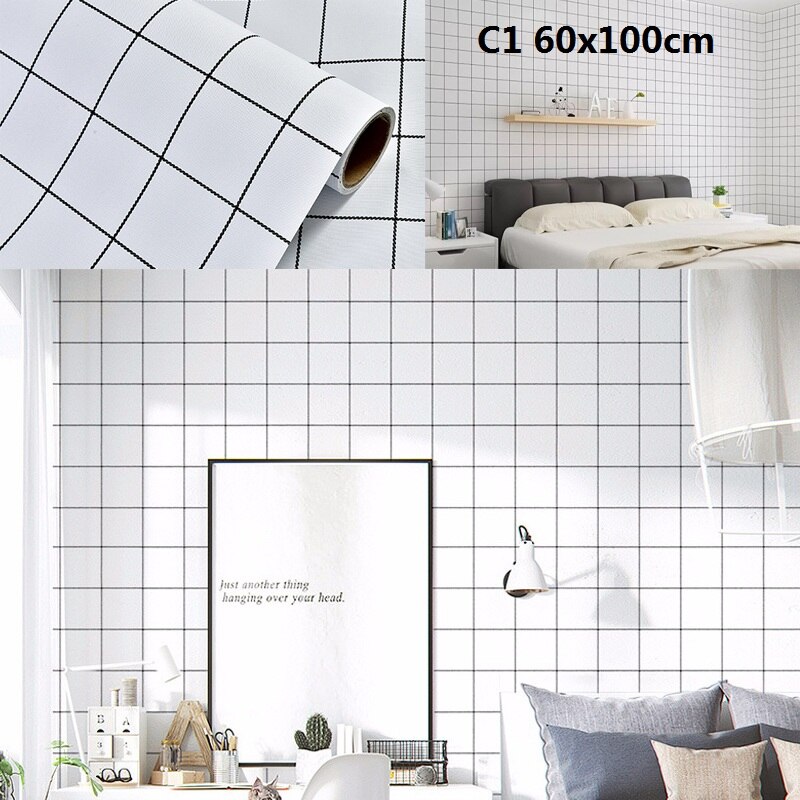 Autocollants muraux en PVC brillant imperméable | 1M/rouleau, autocollant mural pour armoire, papier peint auto-adhésif Contact d'armoire pour meubles, salle de bain, cuisine