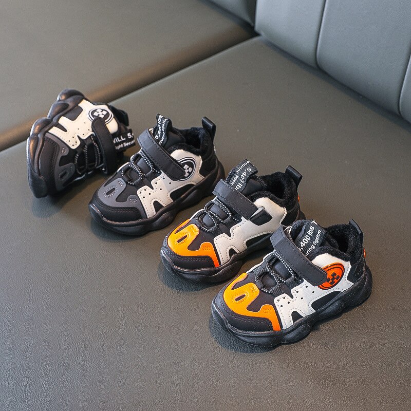 Winter Plüsch Baby Baumwolle Schuhe Jungen Und Mädchen Sport Schuhe freundlicher Nicht Weiche Wanderschuhe