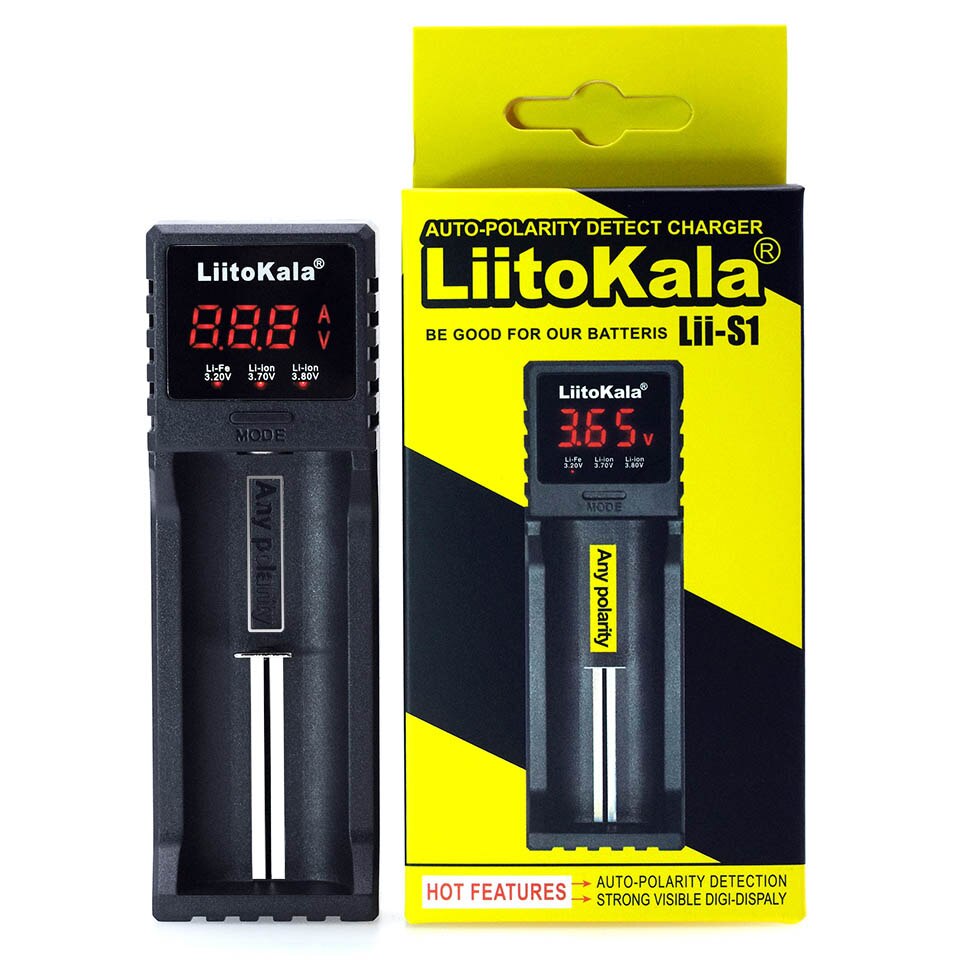 Liitokala Lii 500 Lii 400 Lii 300 Lii S1 18650 Lader Acculader Voor Batterij 18650 26650 18350 Aa Aaa test Capaciteit: Lii-S1