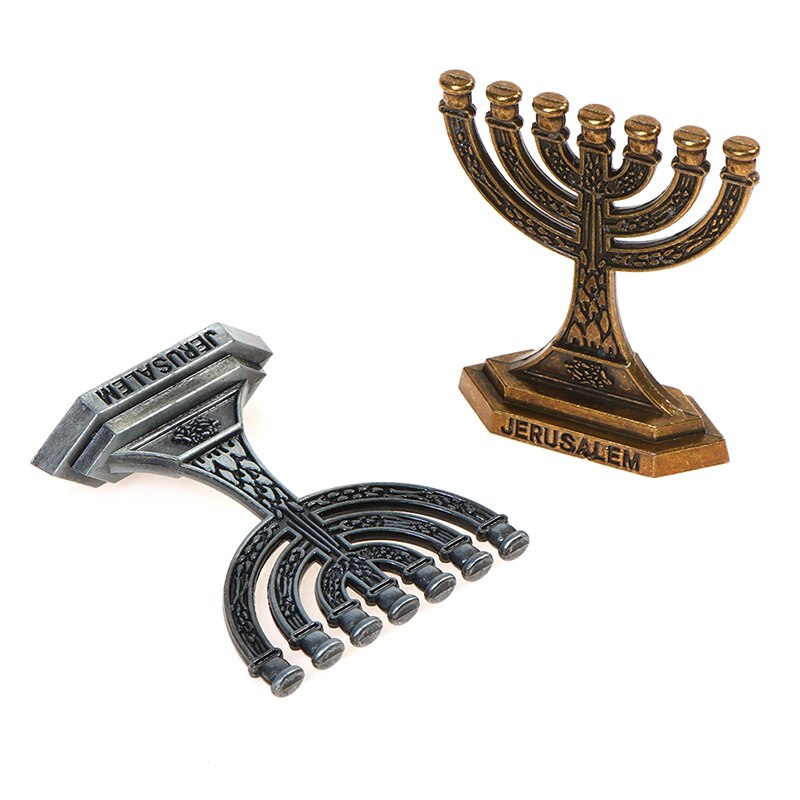 Joodse Menorah Kaars-Houders Religies Kandelaar Chanoeka Kandelaars 7 Tak Kaarshouder