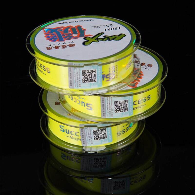 150m nylon vislijn halfdrijvende waterige vislijn fluorescerend geel duurzaam oceaan rots strand vislijn  o30