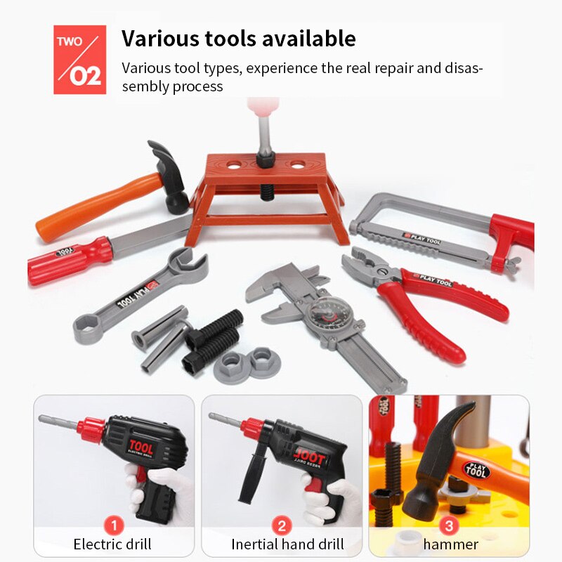 Kids Simulation Repair Tools Toys Toolbox Kit Educ... – Vicedeal