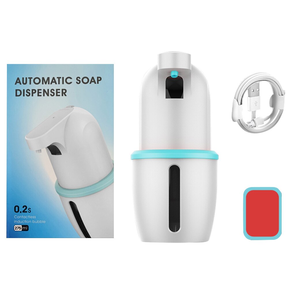 275ml Automatic Foaming Dispenser Wall Mounted Touchless USB Foam Container Kitchen Toilet Intelligent Sensor Soap Dispenser: 03